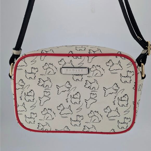 Radley London Sketch Street Crossbody Bag Scottie Dog Print Small Zippered Purse - Picture 5 of 15
